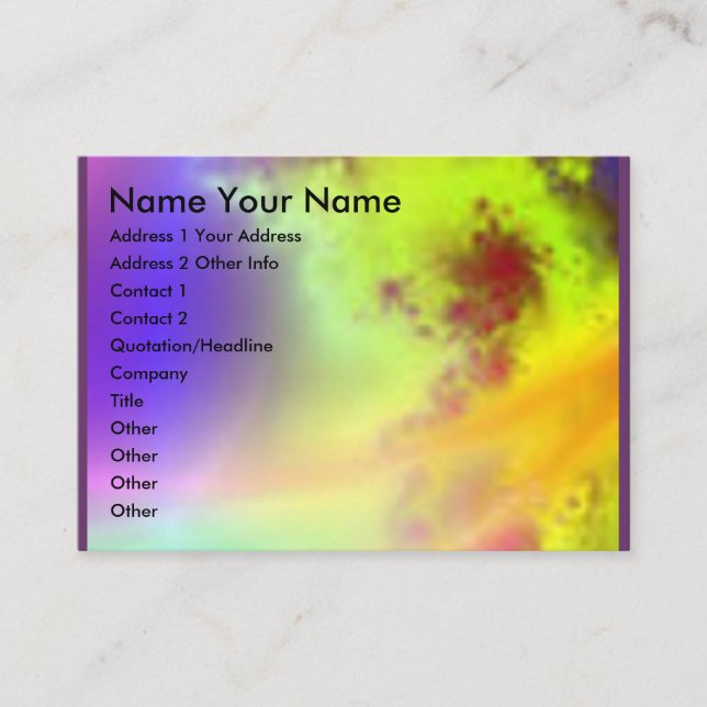 Cartão De Visita Alargamento solar… (Frente)