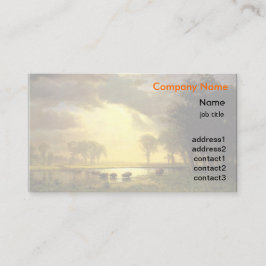 Cartão De Visita Albert Bierstadt belas artes - O Caminho de Buffal