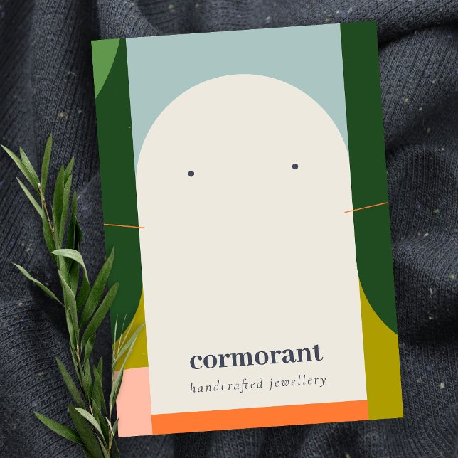 Cartão De Visita Alça retrógrada do colar retrógrado com abstrato (Criador carregado)