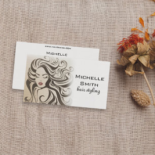 Cartão De Visita Alfaces-estilhaço Extensões de cabelo Curly Cabelo