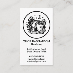 Cartão De Visita Algodão para Construção Paisagista do Handyman Rep