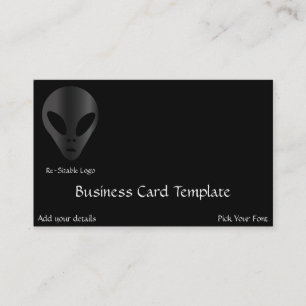 Cartão De Visita Alienígena Antiga do logotipo Grays