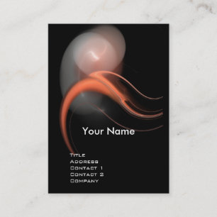 Cartão De Visita ALIENÍGENA PEARL MONOGRAM Vibrante preto rosa bran