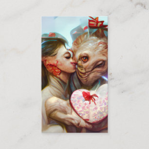 Cartão De Visita Alienígena Whimsical Romance