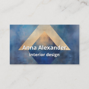 Cartão De Visita Alinhamento Interior Design Minimalista