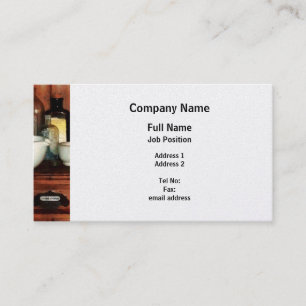 Cartão De Visita Almofariz de Wity do armário e pilões - platina