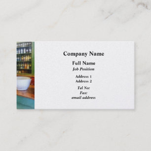 Cartão De Visita Almofariz e pilão na farmácia