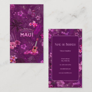 Cartão De Visita Aloha Spirit chamando Maui