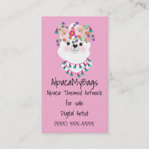 Cartão De Visita Alpaca