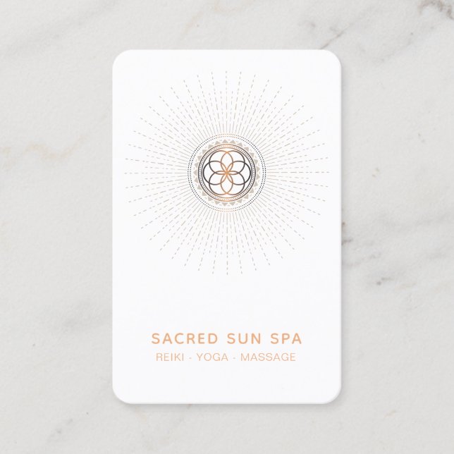 Cartão De Visita *~* Alquimia Sagrada Geometria Shaman Mandala (Frente)