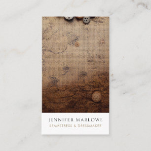 Cartão De Visita Alterações de Dressmaker de Alcaísmo