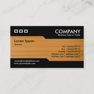 Cartão De Visita Alternado - Textura de Ocre Escovado