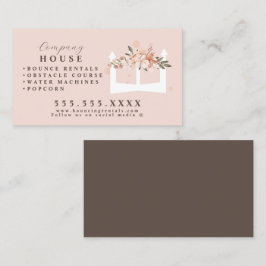 Cartão De Visita Aluguel do Partido Bunt da Casa Branca Inflável