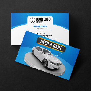 Cartão De Visita Aluguer de Carros de Luxo Modernos Automóvel