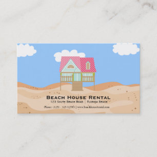 Cartão De Visita Aluguer de Casa de Praia