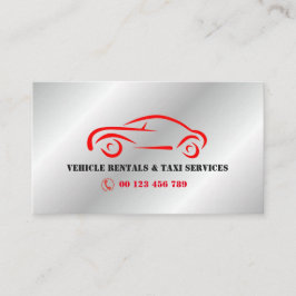 Cartão De Visita aluguer de VEÍCULOS & Serviços de táxi