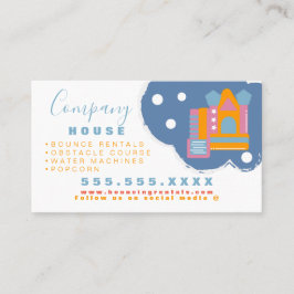 Cartão De Visita Alugueres do Partido de Salto do Castelo Infláveis