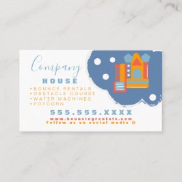 Cartão De Visita Alugueres do Partido de Salto do Castelo Infláveis