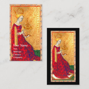 CARTÃO DE VISITA ALVAS ANTIGAS DE RENASCIMENTO/RAINHA DE CUPOS