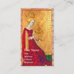 CARTÃO DE VISITA ALVAS ANTIGAS DE RENASCIMENTO/RAINHA DE CUPOS