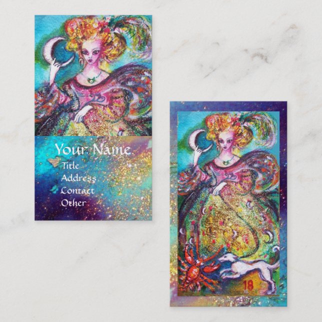 CARTÃO DE VISITA ALVO DAS SOMBRAS PERDIDAS/A LUA DE AZUL (Frente/Verso)