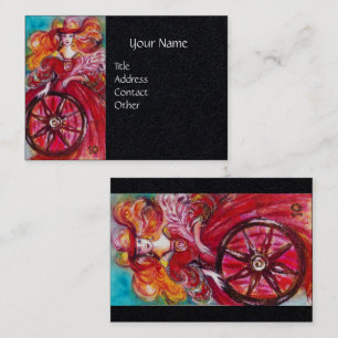 Cartão De Visita ALVO DE SOMBRAS PERDIDAS Roda de Fortune Black