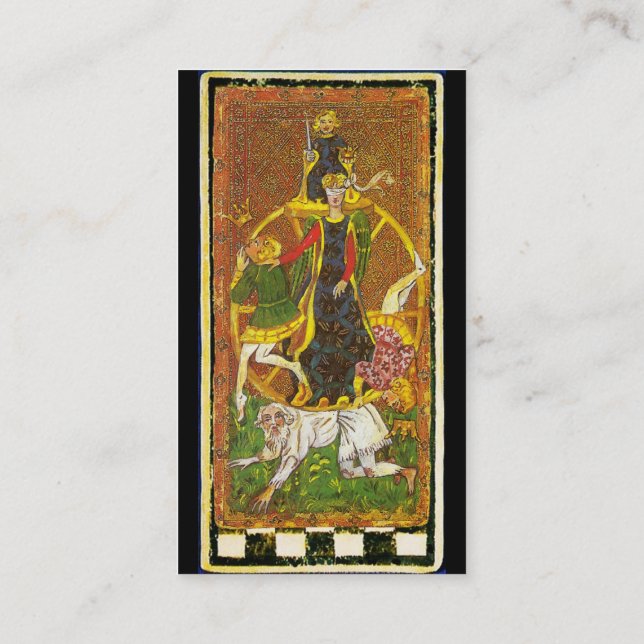 CARTÃO DE VISITA ALVOS DE RENASCIMENTO ANTICOS/ SOL E RODA DE FORTU (Verso)