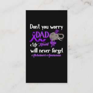 Cartão De Visita Alzheimer Awarth Pai Elefant Family Support