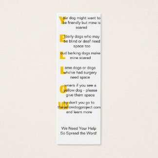 Cartão de visita "Amarelo"