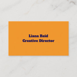 Cartão de visita amarelo e azul