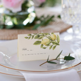 Cartão De Visita Amarelo | Limões: Casamento elegante