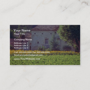 Cartão De Visita amarelo Provencal mas próximo a Carpentras no cam