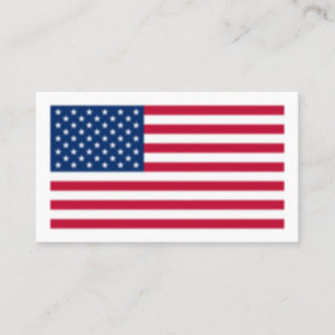 Cartão De Visita American Flag Blurred