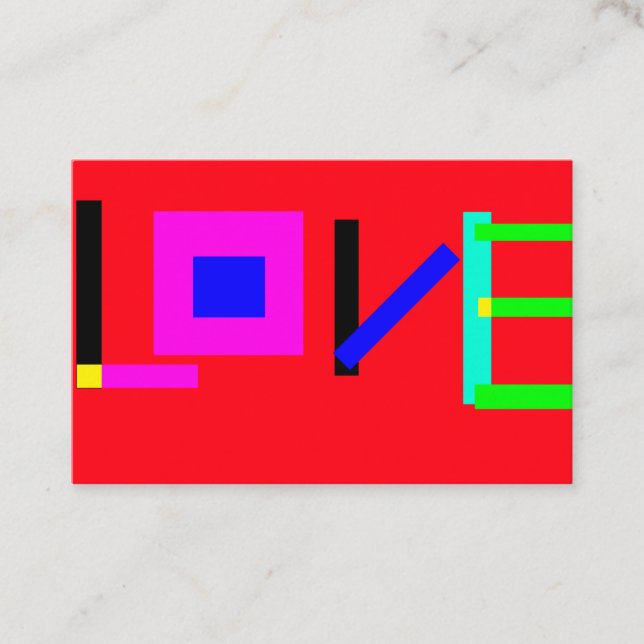 Cartão De Visita Amor (Frente)