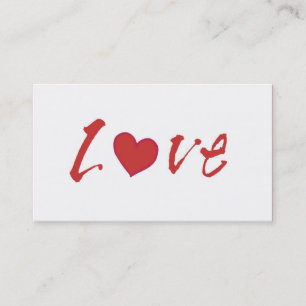 Cartão De Visita AMOR com a Agência de Namorando cardíaco ou Person