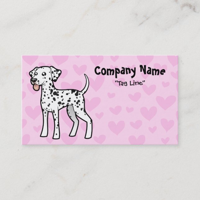 Cartão De Visita Amor Dalmatian (Frente)