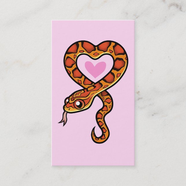 Cartão De Visita Amor de Cobra (Frente)