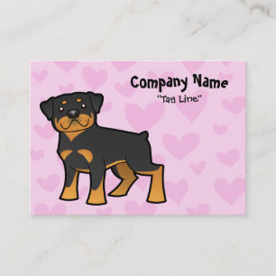 Cartão De Visita Amor de Rottweiler