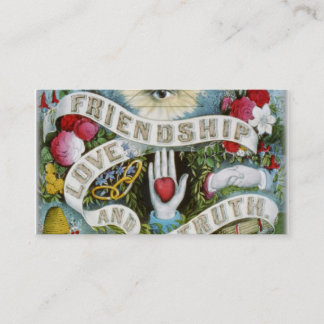 Cartão De Visita amor e verdade da amizade