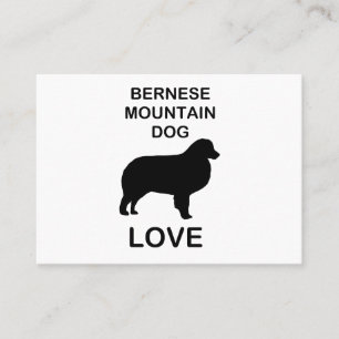 Cartão De Visita amor pelo cão de montanha bernês