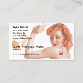 Cartão De Visita Amor retro dos anos 40