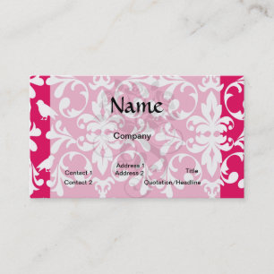 Cartão De Visita amorteca branca de framboesa