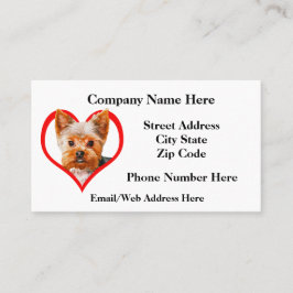 Cartão De Visita Amostra 9 da preparação do animal de estimação