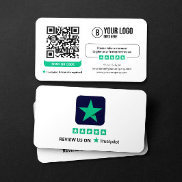 Cartão De Visita Análise de Negócios Avaliações Trustpilot Código Q