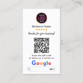 Cartão De Visita Análises do Google | Business Review Link QR Code