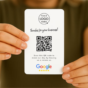 Cartão De Visita Análises do Google   Business Review Link QR Code