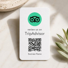 Cartão De Visita Análises do Tripadvisor | Código QR de Análise Emp