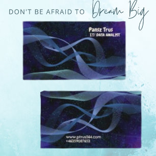 Cartão De Visita Analista de Dados de TI de Arte Moderna