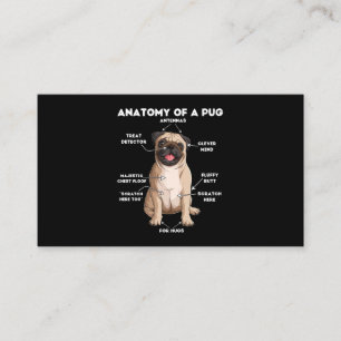 Cartão De Visita Anatomia de um Pug