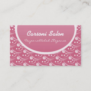 Cartão de visita anca e à moda, brandamente rosa